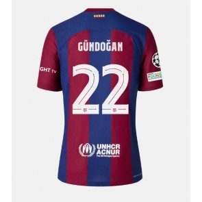Lacne Muži Futbalové dres Barcelona Ilkay Gundogan #22 2023-24 Krátky Rukáv - Domáci